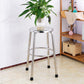 Modern Armless Backless Counter Stool Stainless Steel Laboratory Bar Stool with Pedal Clearhalo 'Bar Furniture' 'Bar Stools' 'bar_stools' 'furn' 'furn_bar_stools' 'furniture_bar_stools' 'Kitchen & Dining Furniture' 'kitchen&dining_furn' 'kitchen' 'kitchen_furn' Furniture' 4329345