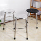 Modern Armless Backless Counter Stool Stainless Steel Laboratory Bar Stool with Pedal Clearhalo 'Bar Furniture' 'Bar Stools' 'bar_stools' 'furn' 'furn_bar_stools' 'furniture_bar_stools' 'Kitchen & Dining Furniture' 'kitchen&dining_furn' 'kitchen' 'kitchen_furn' Furniture' 4329346