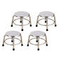 Modern Armless Backless Counter Stool Stainless Steel Laboratory Bar Stool with Pedal 4 Piece Set Short Stool(10"H) Clearhalo 'Bar Furniture' 'Bar Stools' 'bar_stools' 'furn' 'furn_bar_stools' 'furniture_bar_stools' 'Kitchen & Dining Furniture' 'kitchen&dining_furn' 'kitchen' 'kitchen_furn' Furniture' 4329350