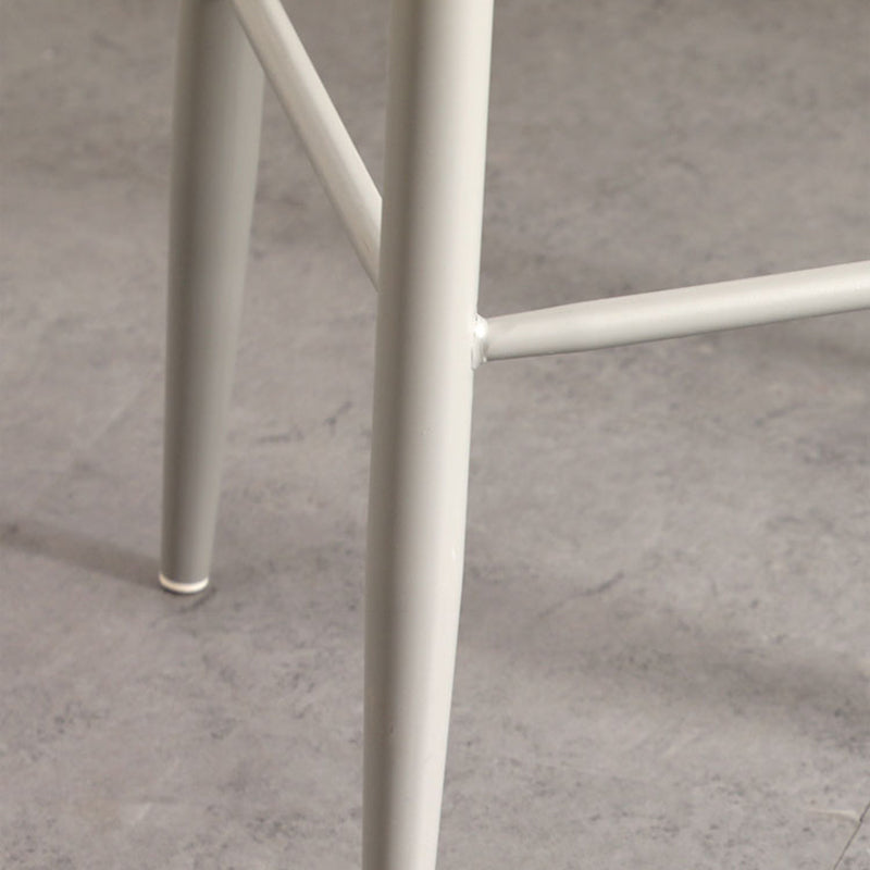 Scandinavian Style Bar-stool with Metal Legs Square Seat Counter Stool for Kitchen Bar Clearhalo 'Bar Furniture' 'Bar Stools' 'bar_stools' 'furn' 'furn_bar_stools' 'furniture_bar_stools' 'Kitchen & Dining Furniture' 'kitchen&dining_furn' 'kitchen' 'kitchen_furn' Furniture' 4329459