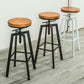 Industrial Iron Bar Stools with Footrest Adjustable Height Rotation Barstool Clearhalo 'Bar Furniture' 'Bar Stools' 'bar_stools' 'furn' 'furn_bar_stools' 'furniture_bar_stools' 'Kitchen & Dining Furniture' 'kitchen&dining_furn' 'kitchen' 'kitchen_furn' Furniture' 4329541