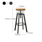 Industrial Iron Bar Stools with Footrest Adjustable Height Rotation Barstool Clearhalo 'Bar Furniture' 'Bar Stools' 'bar_stools' 'furn' 'furn_bar_stools' 'furniture_bar_stools' 'Kitchen & Dining Furniture' 'kitchen&dining_furn' 'kitchen' 'kitchen_furn' Furniture' 4329562