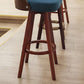 Nordic Style Counter and Bar Stool Backrest Solid Wood Upholstered Counter Chair Clearhalo 'Bar Furniture' 'Bar Stools' 'bar_stools' 'furniture_bar_stools' 'Kitchen & Dining Furniture' 'kitchen&dining_furn' 'kitchen' 'kitchen_furn' Furniture' 4329571