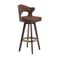 Nordic Style Counter and Bar Stool Backrest Solid Wood Upholstered Counter Chair Clearhalo 'Bar Furniture' 'Bar Stools' 'bar_stools' 'furniture_bar_stools' 'Kitchen & Dining Furniture' 'kitchen&dining_furn' 'kitchen' 'kitchen_furn' Furniture' 4329573