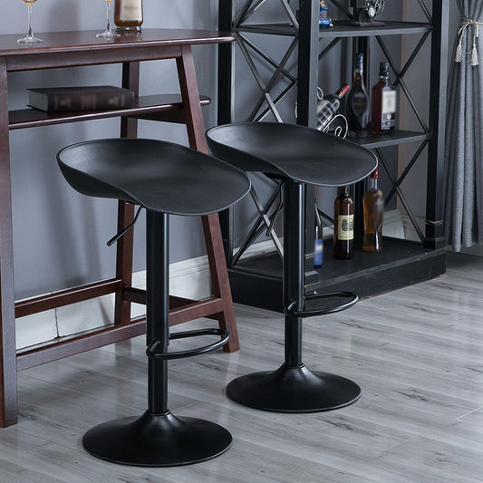 Industrial Style Plastic Seats Barstool Rotating Lifting Metal Leg Bar Stool for Indoor Clearhalo 'Bar Furniture' 'Bar Stools' 'bar_stools' 'furn' 'furn_bar_stools' 'furniture_bar_stools' 'Kitchen & Dining Furniture' 'kitchen&dining_furn' 'kitchen' 'kitchen_furn' Furniture' 4329610