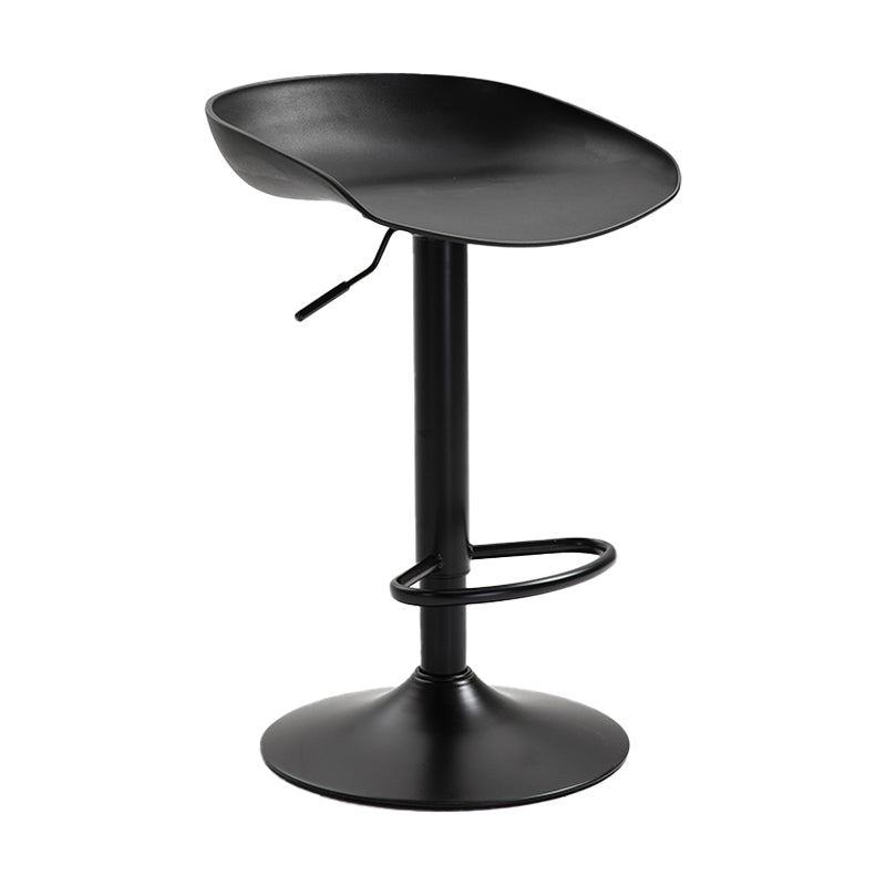 Industrial Style Plastic Seats Barstool Rotating Lifting Metal Leg Bar Stool for Indoor Black Black 1 Piece Clearhalo 'Bar Furniture' 'Bar Stools' 'bar_stools' 'furn' 'furn_bar_stools' 'furniture_bar_stools' 'Kitchen & Dining Furniture' 'kitchen&dining_furn' 'kitchen' 'kitchen_furn' Furniture' 4329614