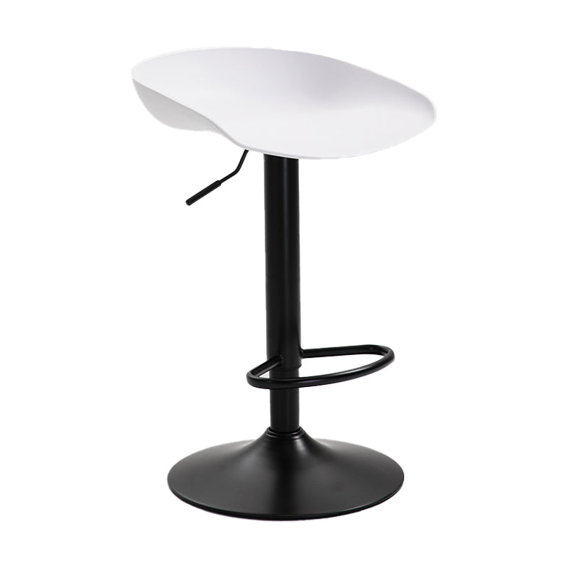 Industrial Style Plastic Seats Barstool Rotating Lifting Metal Leg Bar Stool for Indoor White Black 1 Piece Clearhalo 'Bar Furniture' 'Bar Stools' 'bar_stools' 'furn' 'furn_bar_stools' 'furniture_bar_stools' 'Kitchen & Dining Furniture' 'kitchen&dining_furn' 'kitchen' 'kitchen_furn' Furniture' 4329618