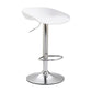 Industrial Style Plastic Seats Barstool Rotating Lifting Metal Leg Bar Stool for Indoor White Silver 1 Piece Clearhalo 'Bar Furniture' 'Bar Stools' 'bar_stools' 'furn' 'furn_bar_stools' 'furniture_bar_stools' 'Kitchen & Dining Furniture' 'kitchen&dining_furn' 'kitchen' 'kitchen_furn' Furniture' 4329628