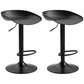 Industrial Style Plastic Seats Barstool Rotating Lifting Metal Leg Bar Stool for Indoor Black Black 2 Piece Set Clearhalo 'Bar Furniture' 'Bar Stools' 'bar_stools' 'furn' 'furn_bar_stools' 'furniture_bar_stools' 'Kitchen & Dining Furniture' 'kitchen&dining_furn' 'kitchen' 'kitchen_furn' Furniture' 4329632