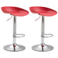Industrial Style Plastic Seats Barstool Rotating Lifting Metal Leg Bar Stool for Indoor Red Silver 2 Piece Set Clearhalo 'Bar Furniture' 'Bar Stools' 'bar_stools' 'furn' 'furn_bar_stools' 'furniture_bar_stools' 'Kitchen & Dining Furniture' 'kitchen&dining_furn' 'kitchen' 'kitchen_furn' Furniture' 4329636