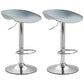 Industrial Style Plastic Seats Barstool Rotating Lifting Metal Leg Bar Stool for Indoor Pewter Silver 2 Piece Set Clearhalo 'Bar Furniture' 'Bar Stools' 'bar_stools' 'furn' 'furn_bar_stools' 'furniture_bar_stools' 'Kitchen & Dining Furniture' 'kitchen&dining_furn' 'kitchen' 'kitchen_furn' Furniture' 4329637