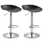 Industrial Style Plastic Seats Barstool Rotating Lifting Metal Leg Bar Stool for Indoor Black Silver 2 Piece Set Clearhalo 'Bar Furniture' 'Bar Stools' 'bar_stools' 'furn' 'furn_bar_stools' 'furniture_bar_stools' 'Kitchen & Dining Furniture' 'kitchen&dining_furn' 'kitchen' 'kitchen_furn' Furniture' 4329638