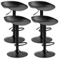 Industrial Style Plastic Seats Barstool Rotating Lifting Metal Leg Bar Stool for Indoor Black Black 4 Piece Set Clearhalo 'Bar Furniture' 'Bar Stools' 'bar_stools' 'furn' 'furn_bar_stools' 'furniture_bar_stools' 'Kitchen & Dining Furniture' 'kitchen&dining_furn' 'kitchen' 'kitchen_furn' Furniture' 4329644