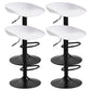 Industrial Style Plastic Seats Barstool Rotating Lifting Metal Leg Bar Stool for Indoor White Black 4 Piece Set Clearhalo 'Bar Furniture' 'Bar Stools' 'bar_stools' 'furn' 'furn_bar_stools' 'furniture_bar_stools' 'Kitchen & Dining Furniture' 'kitchen&dining_furn' 'kitchen' 'kitchen_furn' Furniture' 4329646