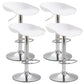 Industrial Style Plastic Seats Barstool Rotating Lifting Metal Leg Bar Stool for Indoor White Silver 4 Piece Set Clearhalo 'Bar Furniture' 'Bar Stools' 'bar_stools' 'furn' 'furn_bar_stools' 'furniture_bar_stools' 'Kitchen & Dining Furniture' 'kitchen&dining_furn' 'kitchen' 'kitchen_furn' Furniture' 4329652