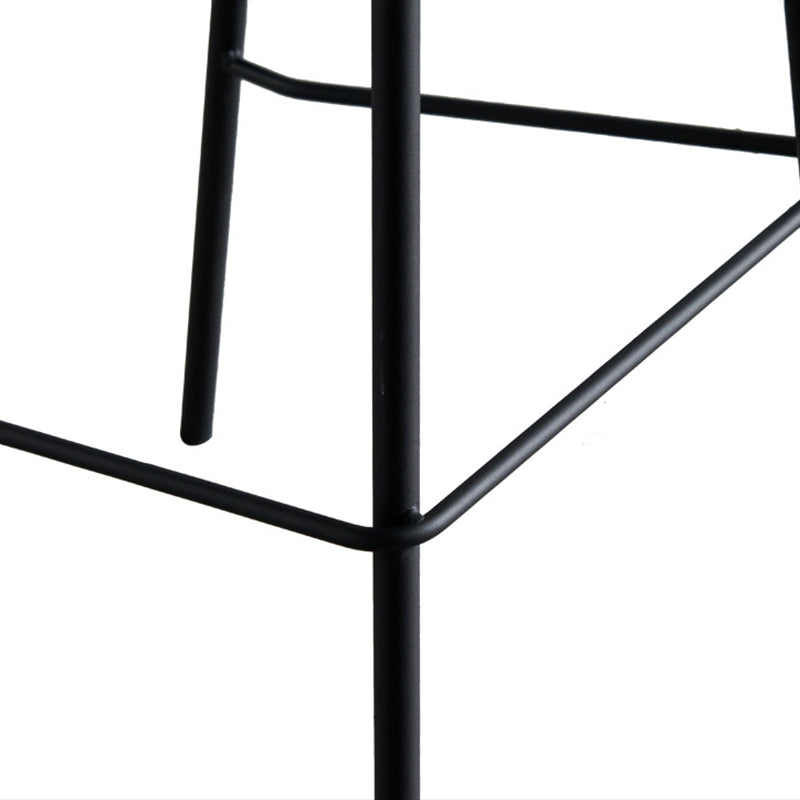 Industrial Indoor Barstool Iron Simple Tall Stool with Plastic Seat Clearhalo 'Bar Furniture' 'Bar Stools' 'bar_stools' 'furn' 'furn_bar_stools' 'furniture_bar_stools' 'Kitchen & Dining Furniture' 'kitchen&dining_furn' 'kitchen' 'kitchen_furn' Furniture' 4329661