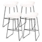 Industrial Indoor Barstool Iron Simple Tall Stool with Plastic Seat White 4 Piece Set Clearhalo 'Bar Furniture' 'Bar Stools' 'bar_stools' 'furn' 'furn_bar_stools' 'furniture_bar_stools' 'Kitchen & Dining Furniture' 'kitchen&dining_furn' 'kitchen' 'kitchen_furn' Furniture' 4329675