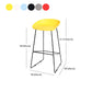 Industrial Indoor Barstool Iron Simple Tall Stool with Plastic Seat Clearhalo 'Bar Furniture' 'Bar Stools' 'bar_stools' 'furn' 'furn_bar_stools' 'furniture_bar_stools' 'Kitchen & Dining Furniture' 'kitchen&dining_furn' 'kitchen' 'kitchen_furn' Furniture' 4329680