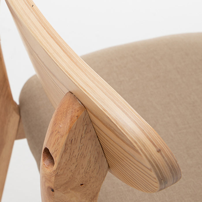Scandinavian Padded Feet Barstools Restaurant Solid Wood Counter Barstool Clearhalo 'Bar Furniture' 'Bar Stools' 'bar_stools' 'furn' 'furn_bar_stools' 'furniture_bar_stools' 'Kitchen & Dining Furniture' 'kitchen&dining_furn' 'kitchen' 'kitchen_furn' Furniture' 4329689