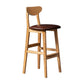 Scandinavian Padded Feet Barstools Restaurant Solid Wood Counter Barstool Coffee 1 Piece Clearhalo 'Bar Furniture' 'Bar Stools' 'bar_stools' 'furn' 'furn_bar_stools' 'furniture_bar_stools' 'Kitchen & Dining Furniture' 'kitchen&dining_furn' 'kitchen' 'kitchen_furn' Furniture' 4329690