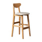 Scandinavian Padded Feet Barstools Restaurant Solid Wood Counter Barstool Clearhalo 'Bar Furniture' 'Bar Stools' 'bar_stools' 'furn' 'furn_bar_stools' 'furniture_bar_stools' 'Kitchen & Dining Furniture' 'kitchen&dining_furn' 'kitchen' 'kitchen_furn' Furniture' 4329691