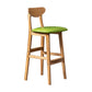 Scandinavian Padded Feet Barstools Restaurant Solid Wood Counter Barstool Light Green 1 Piece Clearhalo 'Bar Furniture' 'Bar Stools' 'bar_stools' 'furn' 'furn_bar_stools' 'furniture_bar_stools' 'Kitchen & Dining Furniture' 'kitchen&dining_furn' 'kitchen' 'kitchen_furn' Furniture' 4329696