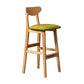 Scandinavian Padded Feet Barstools Restaurant Solid Wood Counter Barstool Green 1 Piece Clearhalo 'Bar Furniture' 'Bar Stools' 'bar_stools' 'furn' 'furn_bar_stools' 'furniture_bar_stools' 'Kitchen & Dining Furniture' 'kitchen&dining_furn' 'kitchen' 'kitchen_furn' Furniture' 4329698