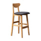 Scandinavian Padded Feet Barstools Restaurant Solid Wood Counter Barstool Grey 1 Piece Clearhalo 'Bar Furniture' 'Bar Stools' 'bar_stools' 'furn' 'furn_bar_stools' 'furniture_bar_stools' 'Kitchen & Dining Furniture' 'kitchen&dining_furn' 'kitchen' 'kitchen_furn' Furniture' 4329699
