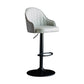 Indoor Modern Leather Barstool Rotating Lifting Bar Stool with Armrests Dark Gray Black 1 Piece Clearhalo 'Bar Furniture' 'Bar Stools' 'bar_stools' 'furn' 'furn_bar_stools' 'furniture_bar_stools' 'Kitchen & Dining Furniture' 'kitchen&dining_furn' 'kitchen' 'kitchen_furn' Furniture' 4329756