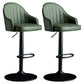 Indoor Modern Leather Barstool Rotating Lifting Bar Stool with Armrests Green Black 2 Piece Set Clearhalo 'Bar Furniture' 'Bar Stools' 'bar_stools' 'furn' 'furn_bar_stools' 'furniture_bar_stools' 'Kitchen & Dining Furniture' 'kitchen&dining_furn' 'kitchen' 'kitchen_furn' Furniture' 4329782