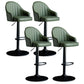 Indoor Modern Leather Barstool Rotating Lifting Bar Stool with Armrests Green Black 4 Piece Set Clearhalo 'Bar Furniture' 'Bar Stools' 'bar_stools' 'furn' 'furn_bar_stools' 'furniture_bar_stools' 'Kitchen & Dining Furniture' 'kitchen&dining_furn' 'kitchen' 'kitchen_furn' Furniture' 4329796