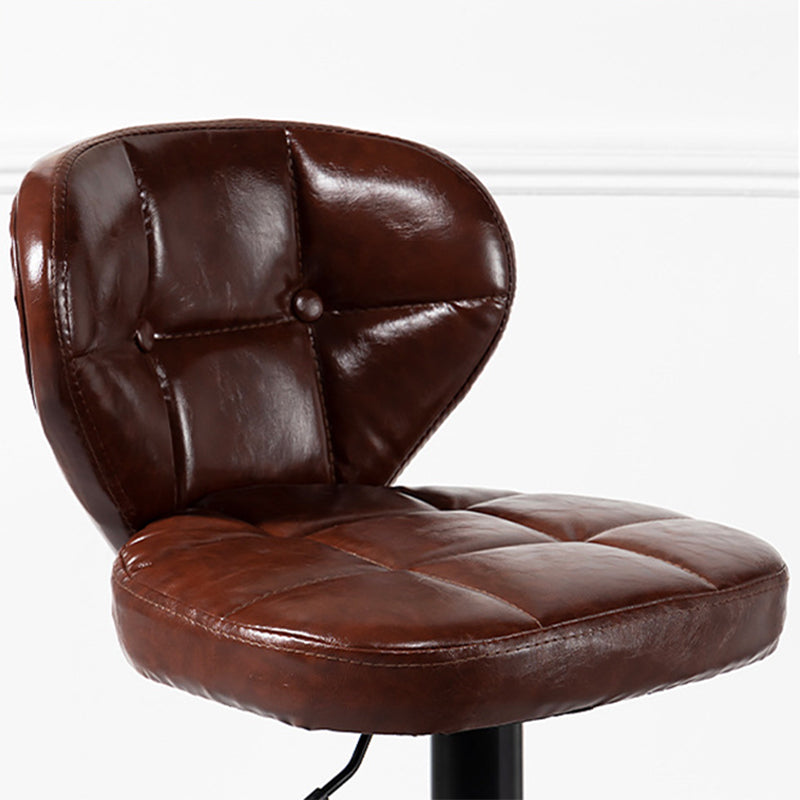 Nordic Leather Seats Barstool Rotating Lifting Bar Stool for Indoor, 1 Piece Clearhalo 'Bar Furniture' 'Bar Stools' 'bar_stools' 'furniture_bar_stools' 'Kitchen & Dining Furniture' 'kitchen&dining_furn' 'kitchen' 'kitchen_furn' Furniture' 4329813