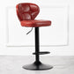 Nordic Leather Seats Barstool Rotating Lifting Bar Stool for Indoor, 1 Piece Red Black Clearhalo 'Bar Furniture' 'Bar Stools' 'bar_stools' 'furniture_bar_stools' 'Kitchen & Dining Furniture' 'kitchen&dining_furn' 'kitchen' 'kitchen_furn' Furniture' 4329817