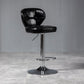 Nordic Leather Seats Barstool Rotating Lifting Bar Stool for Indoor, 1 Piece Black Silver Clearhalo 'Bar Furniture' 'Bar Stools' 'bar_stools' 'furniture_bar_stools' 'Kitchen & Dining Furniture' 'kitchen&dining_furn' 'kitchen' 'kitchen_furn' Furniture' 4329820