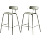 Modern Plastic Seats Barstool Metal 4 Legs Bar Stool for Indoor, Set of 2 Light Green 2 Piece Set Counter Stool(26"H) Clearhalo 'Bar Furniture' 'Bar Stools' 'bar_stools' 'furn' 'furn_bar_stools' 'furniture_bar_stools' 'Kitchen & Dining Furniture' 'kitchen&dining_furn' 'kitchen' 'kitchen_furn' Furniture' 4329835