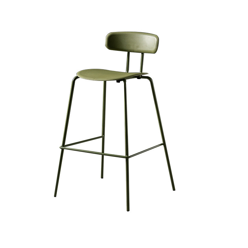 Modern Plastic Seats Barstool Metal 4 Legs Bar Stool for Indoor, Set of 2 Clearhalo 'Bar Furniture' 'Bar Stools' 'bar_stools' 'furn' 'furn_bar_stools' 'furniture_bar_stools' 'Kitchen & Dining Furniture' 'kitchen&dining_furn' 'kitchen' 'kitchen_furn' Furniture' 4329840