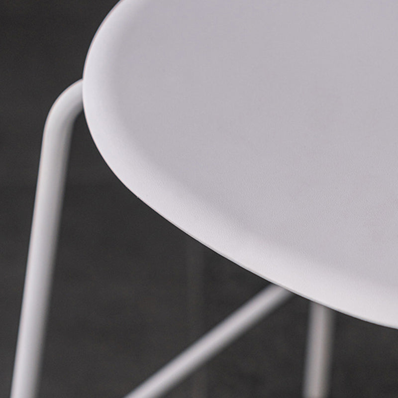 Modern Plastic Seats Barstool Metal 4 Legs Bar Stool for Indoor, Set of 2 Clearhalo 'Bar Furniture' 'Bar Stools' 'bar_stools' 'furn' 'furn_bar_stools' 'furniture_bar_stools' 'Kitchen & Dining Furniture' 'kitchen&dining_furn' 'kitchen' 'kitchen_furn' Furniture' 4329844