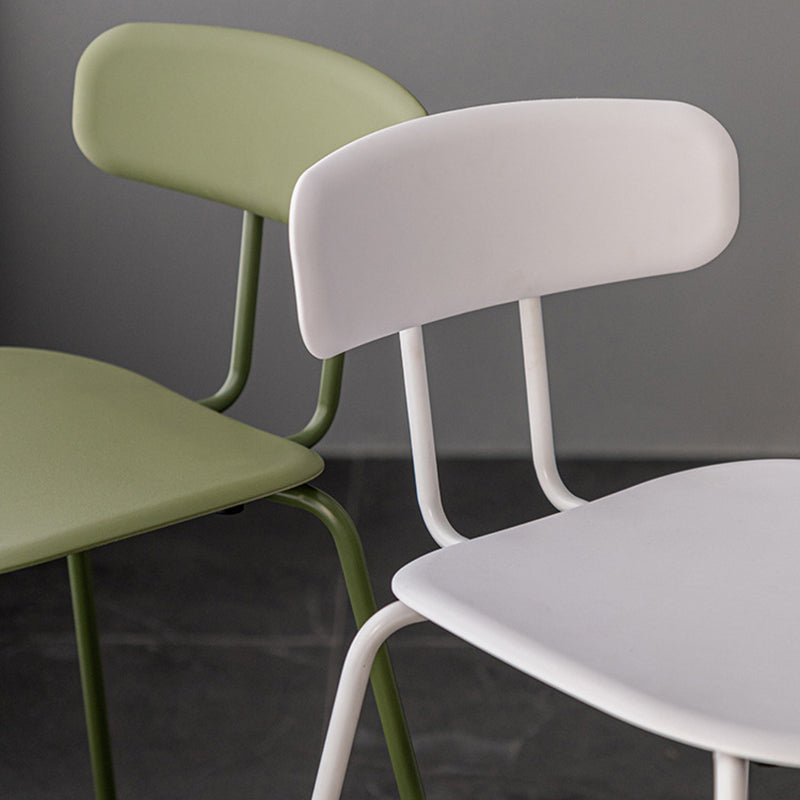 Modern Plastic Seats Barstool Metal 4 Legs Bar Stool for Indoor, Set of 2 Clearhalo 'Bar Furniture' 'Bar Stools' 'bar_stools' 'furn' 'furn_bar_stools' 'furniture_bar_stools' 'Kitchen & Dining Furniture' 'kitchen&dining_furn' 'kitchen' 'kitchen_furn' Furniture' 4329847