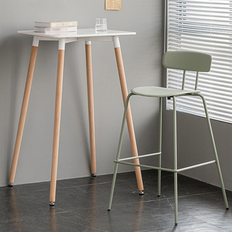 Modern Plastic Seats Barstool Metal 4 Legs Bar Stool for Indoor, Set of 2 Clearhalo 'Bar Furniture' 'Bar Stools' 'bar_stools' 'furn' 'furn_bar_stools' 'furniture_bar_stools' 'Kitchen & Dining Furniture' 'kitchen&dining_furn' 'kitchen' 'kitchen_furn' Furniture' 4329850