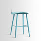 Scandinavian Style Acrylic Bar stool with Square Seat Counter Stool for Kitchen Bar Blue-Clear 1 Piece Counter Stool (24"H) Clearhalo 'Bar Furniture' 'Bar Stools' 'bar_stools' 'furn' 'furn_bar_stools' 'furniture_bar_stools' 'Kitchen & Dining Furniture' 'kitchen&dining_furn' 'kitchen' 'kitchen_furn' Furniture' 4329926
