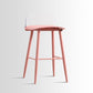 Scandinavian Style Acrylic Bar stool with Square Seat Counter Stool for Kitchen Bar Red Clear 1 Piece Counter Stool (24"H) Clearhalo 'Bar Furniture' 'Bar Stools' 'bar_stools' 'furn' 'furn_bar_stools' 'furniture_bar_stools' 'Kitchen & Dining Furniture' 'kitchen&dining_furn' 'kitchen' 'kitchen_furn' Furniture' 4329928