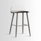 Scandinavian Style Acrylic Bar stool with Square Seat Counter Stool for Kitchen Bar Gray-Clear 1 Piece Counter Stool (24"H) Clearhalo 'Bar Furniture' 'Bar Stools' 'bar_stools' 'furn' 'furn_bar_stools' 'furniture_bar_stools' 'Kitchen & Dining Furniture' 'kitchen&dining_furn' 'kitchen' 'kitchen_furn' Furniture' 4329931