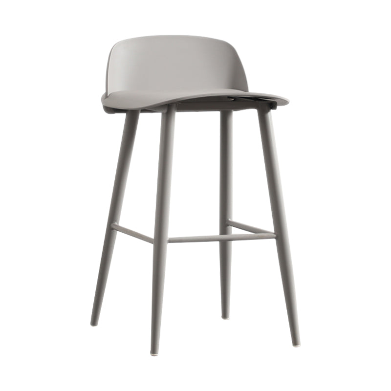 Scandinavian Style Acrylic Bar stool with Square Seat Counter Stool for Kitchen Bar Clearhalo 'Bar Furniture' 'Bar Stools' 'bar_stools' 'furn' 'furn_bar_stools' 'furniture_bar_stools' 'Kitchen & Dining Furniture' 'kitchen&dining_furn' 'kitchen' 'kitchen_furn' Furniture' 4329934