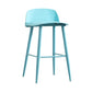 Scandinavian Style Acrylic Bar stool with Square Seat Counter Stool for Kitchen Bar Blue 1 Piece Counter Stool (24"H) Clearhalo 'Bar Furniture' 'Bar Stools' 'bar_stools' 'furn' 'furn_bar_stools' 'furniture_bar_stools' 'Kitchen & Dining Furniture' 'kitchen&dining_furn' 'kitchen' 'kitchen_furn' Furniture' 4329935