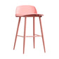 Scandinavian Style Acrylic Bar stool with Square Seat Counter Stool for Kitchen Bar Pink 1 Piece Counter Stool (24"H) Clearhalo 'Bar Furniture' 'Bar Stools' 'bar_stools' 'furn' 'furn_bar_stools' 'furniture_bar_stools' 'Kitchen & Dining Furniture' 'kitchen&dining_furn' 'kitchen' 'kitchen_furn' Furniture' 4329938