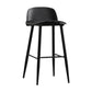 Scandinavian Style Acrylic Bar stool with Square Seat Counter Stool for Kitchen Bar Black 1 Piece Bar Stool(30"H) Clearhalo 'Bar Furniture' 'Bar Stools' 'bar_stools' 'furn' 'furn_bar_stools' 'furniture_bar_stools' 'Kitchen & Dining Furniture' 'kitchen&dining_furn' 'kitchen' 'kitchen_furn' Furniture' 4329951