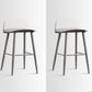 Scandinavian Style Acrylic Bar stool with Square Seat Counter Stool for Kitchen Bar Gray-Clear 2 Piece Set Counter Stool (24"H) Clearhalo 'Bar Furniture' 'Bar Stools' 'bar_stools' 'furn' 'furn_bar_stools' 'furniture_bar_stools' 'Kitchen & Dining Furniture' 'kitchen&dining_furn' 'kitchen' 'kitchen_furn' Furniture' 4329957