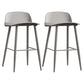 Scandinavian Style Acrylic Bar stool with Square Seat Counter Stool for Kitchen Bar Grey 2 Piece Set Counter Stool (24"H) Clearhalo 'Bar Furniture' 'Bar Stools' 'bar_stools' 'furn' 'furn_bar_stools' 'furniture_bar_stools' 'Kitchen & Dining Furniture' 'kitchen&dining_furn' 'kitchen' 'kitchen_furn' Furniture' 4329962