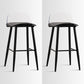 Scandinavian Style Acrylic Bar stool with Square Seat Counter Stool for Kitchen Bar Black Clear 2 Piece Set Bar Stool(30"H) Clearhalo 'Bar Furniture' 'Bar Stools' 'bar_stools' 'furn' 'furn_bar_stools' 'furniture_bar_stools' 'Kitchen & Dining Furniture' 'kitchen&dining_furn' 'kitchen' 'kitchen_furn' Furniture' 4329966