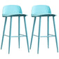 Scandinavian Style Acrylic Bar stool with Square Seat Counter Stool for Kitchen Bar Blue 2 Piece Set Bar Stool(30"H) Clearhalo 'Bar Furniture' 'Bar Stools' 'bar_stools' 'furn' 'furn_bar_stools' 'furniture_bar_stools' 'Kitchen & Dining Furniture' 'kitchen&dining_furn' 'kitchen' 'kitchen_furn' Furniture' 4329969